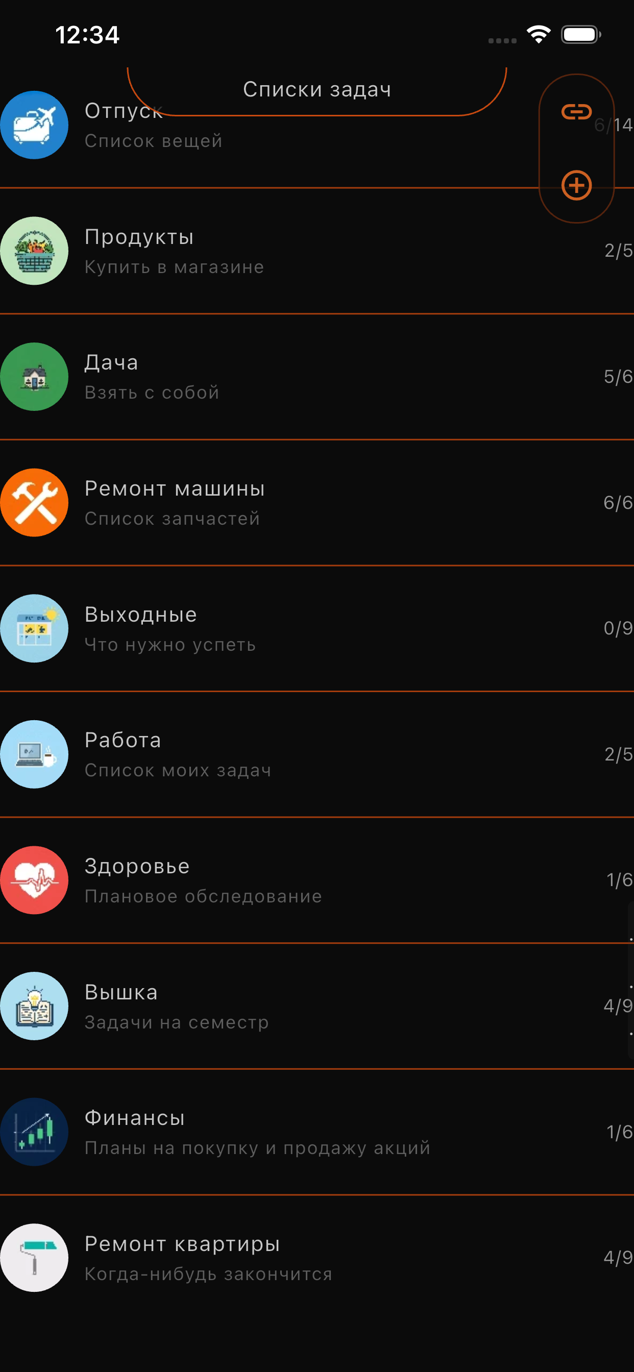Task lists